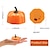 ieftine Halloween în interior-12 bucăți mini lumânări de dovleac lumini de lumânare fără flacără luminițe de ceai de dovleac de Ziua Recunoștinței lumini de ceai cu led lumânări de dovleac funcționate cu baterie toamna de