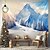 cheap Forest Tapestry-Hanging Tapestry Winter Wonderland Snow Forest Wall Art Large Tapestry Mural Decor Photograph Backdrop Blanket Curtain Home Bedroom Living Room Decoration