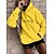 cheap Hoodies &amp; Sweatshirts-Women&#039;s Hoodie Sweatshirt Pullover Active Sportswear Drawstring Front Pocket Black White Yellow Letter Casual Sports Hoodie Top Long Sleeve Fall &amp; Winter Micro-elastic