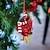 cheap Christmas Decorations-5pcs Christmas Scarf Chicken Holiday Decoration, Christmas Outdoor Decoration, Wooden Christmas Pendants, Christmas Ornament