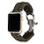 billige Apple Watch-bånd-1 pakke Håndlavet flettet reb Kompatibel med Apple Watch urrem 38mm 40mm 41mm 42mm 44mm 45mm 49mm Flettet Elastisk Justerbar Stof Udskiftning af urrem til iwatch Ultra 2 Series 9 8 7 SE 6 5 4 3 2 1