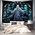 voordelige halloween wandtapijten-halloween glas-in-lood spook hangend tapijt kunst aan de muur groot tapijt muurschildering decor foto achtergrond deken gordijn thuis slaapkamer woonkamer decoratie halloween decoraties