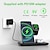 cheap Wireless Chargers-15W Wireless Charger Stand for IPhone 15 14 13 12 11 Apple Watch Airpods Pro IWatch 8 7 3 In 1 Fast Charging Dock Station Foldable
