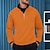 cheap Basic Sweatshirts-Men&#039;s Sweatshirt Zip Sweatshirt White Navy Blue Orange Standing Collar Plain Sports &amp; Outdoor Daily Holiday Streetwear Basic Casual Spring &amp;  Fall Clothing Apparel Hoodies Sweatshirts
