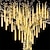 billige LED-stringlys-julelys utendørs meteordusjlys fallende stjernelys 30cm/50cm/80cm 8 rør led istapper snølys regndråpelys til juletre halloween festdekorasjon