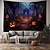 voordelige halloween wandtapijten-halloween pompoen hangend tapijt kunst aan de muur groot tapijt muurschildering decor foto achtergrond deken gordijn thuis slaapkamer woonkamer decoratie halloween decoraties