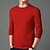 cheap Men&#039;s Pullover Sweater-Men&#039;s Wool Sweater Pullover Sweater Jumper Cropped Sweater Ribbed Knit Knitted Regular Crew Neck Plain Work Daily Wear Modern Contemporary Clothing Apparel Winter Wine Black S M L