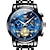 abordables Relojes de Cuarzo-OLEVS Hombre Relojes de cuarzo Moda Reloj Casual Reloj de Muñeca Pantalla de fase lunar Luminoso Calendario Cronógrafo Acero Inoxidable Reloj