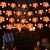 billige Halloween lys-3 stk solar halloween ildflue øjeæble græsplæne lys solar ahorn blad græskar string lights 6,5m 30leds efterår taksigelse udendørs vandtæt haveindretning heksehat halloween fest bar spøgelseshus balkon