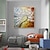 abordables Pinturas florales/botánicas-Mintura, pinturas al óleo de flores de textura gruesa hechas a mano sobre lienzo, decoración de arte de la pared, imagen de árbol abstracto moderno para decoración del hogar, pintura enrollada sin