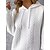 cheap Spring&amp;Autumn Dress-Women&#039;s Casual Dress Sweater Dress Hoodie Dress Pocket Drawstring Mini Dress Fashion Basic Daily Date Going out Long Sleeve Hooded Loose Fit 2023 White Color S M L XL XXL Size