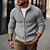 cheap Men&#039;s Cardigan Sweater-Men&#039;s Cardigan Cropped  Sweater Cardigan Sweater Zip Sweater Ribbed Knit Knitted Regular Stand Collar Plain Daily Wear Going out Warm Ups Modern Contemporary Clothing Apparel Winter Black khaki M L XL