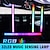 Недорогие Освещение салона-светодиодное освещение салона автомобиля атмосфера полоса музыка ритм лампа управление приложением USB RGB