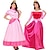 abordables Déguisements thème film et séries TV-Alice in Wonderland Princesse Peach Reine Rouge Robe Costume de Cosplay Adulte Femme Cosplay Utilisation Soirée Halloween Halloween Carnaval Mascarade Déguisements d&#039;Halloween faciles