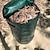 billige Camping og fotturer-34 gallon kompostbøttepose, med soltak, lokk og håndtak med glidelås, gjenbrukbar hagesøppelpose, hagepose, plenpose, kraftig hagepose, kompostpose, søppelkasse, utendørs container