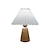 billige nattbordslampe-plissert bordlampe gjør-det-selv keramisk bordlampe stue hjemmedekorasjon søt lysstripe trefarget skrivebordslampe i tre 110-240v