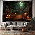 voordelige halloween wandtapijten-halloween pompoen hangend tapijt kunst aan de muur groot tapijt muurschildering decor foto achtergrond deken gordijn thuis slaapkamer woonkamer decoratie halloween decoraties