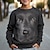 preiswerte 3d Hoodies&amp;Sweatshirts des Jungen-Jungen 3D Hund Pullover Langarm 3D-Druck Herbst Winter Modisch Strassenmode Cool Polyester kinderkleidung 3-12 Jahre Outdoor Casual Täglich Regular Fit