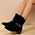 cheap Shoes &amp; Bags-Women&#039;s Boots Outdoor Daily Plus Size Booties Ankle Boots Riding Boots Winter Booties Ankle Boots Buckle Pointed Toe Block Heel Chunky Heel Vintage Classic Casual Zipper Faux Suede Solid Color Black
