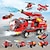 preiswerte Bau-Spielzeug-Aufklärungsbaustein 1805 Jetting Fire Truck 8-in-1-Kombinationsset für Jungen Puzzle-Montagespielzeug Kindergeschenke für Männer