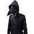 economico Trench da uomo-cappotto gotico da uomo steampunk vittoriano abito vintage giacca con cappuccio trech cappotti (piccolo) nero