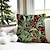 cheap Holiday Cushion Cover-Christmas Holly Double Side Pillow Cover 1PC Xmas Soft Decorative Square Cushion Case Pillowcase for Bedroom Livingroom Sofa Couch Chair