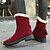 cheap Snow &amp; Winter Boots-Women&#039;s Boots Snow Boots Plus Size Daily Solid Color Fleece Lined Booties Ankle Boots Winter Buckle Flat Heel Round Toe Casual Comfort Faux Suede Loafer Wine Black Brown
