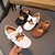رخيصةأون أحذية فلات للأطفال-للصبيان للفتيات اخفاف يوميا PU الأطفال الصغار (4-7 سنوات) طفل صغير (2-4 سنوات) مناسب للبس اليومي عقدة أبيض بني الصيف الربيع الخريف