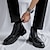 abordables Bottes habillées-Homme Bottes Chaussures Bullock Chaussures habillées Chaussures bout d&#039;aile Rétro Vintage Entreprise Décontractées Extérieur Cuir Augmentation de la hauteur Confortable Résistance à l&#039;usure Bottine