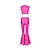 cheap Movie &amp; TV Theme Costumes-Pink West Cowgirl Outfit Doll Pants Vest Scarf Women&#039;s Movie Cosplay Y2K Halloween Carnival Masquerade