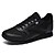 olcso Tornacipők férfiaknak-Férfi Női Tornacipők Fehér cipők Gyalogló Alkalmi Napi Műbőr Kényelmes Fűzős Fekete Fehér Tavasz Ősz