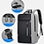 tanie Torby, etui i rękawy na laptopa-1 szt. męski damski plecak z portem ładowania USB biznesowa torba na komputer dojazdowy na podróż służbową plecak na laptopa do codziennego użytku wielofunkcyjny plecak studencki o dużej pojemności