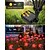 preiswerte Halloween im Freien-Solar-Halloween-Dekorationen für den Außenbereich, gruselige Augapfel-Lichter, 1 Packung, 8/10 LEDs, Halloween-Dekoration, wasserdichte LED-Dekorationsleuchten für den Außenbereich, für Halloween, Garten, Hof, festliche Dekoration und gruselige Beleuchtun