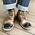 Χαμηλού Κόστους Μπότες εργασίας-Ανδρικά Μπότες Τα επίσημα παπούτσια Φόρεμα Παπούτσια Μπότες εργασίας Περπάτημα Βίντατζ Κλασσικό Πάρτι &amp; Βραδινή Έξοδος PU Αυξανόμενο Ύψος Μποτίνια Δαντέλα μέχρι πάνω Καφέ / Μπλε Μαύρο