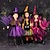 billige Karnevalsdräkter-Heks Cosplay Halloween Kjoler Cosplay kostume Tutu Halloween Pige for Halloween Karneval Maskerade Ydeevne Fest Halloween Børne
