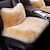 Недорогие Чехлы на автокресла-Подушка для автомобильного сиденья, меховые чехлы для автомобильных сидений, коврик из искусственной шерсти, автоподушка для сидений, длинные плюшевые зимние теплые коврики для сидений, универсальные
