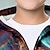 levne Chlapecké 3D svrchní oblečení-Chlapecké 3D Galaxie Kapuce Kabát Svrchní oblečení Dlouhý rukáv 3D tisk Podzim Zima Módní Šik ven Chladný Polyester Děti 3-12 let Venkovní Ležérní Denní Běžný