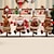 abordables Décorations de Noël-bas de Noël pour enfants pendentifs d&#039;arbre de noël tissu jouet poupée arbre de noël suspendus ornements décorations de noël pour la maison enfants cadeau noel décoration