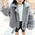 billiga Ytterplagg-Barn Flickor Faux Fur Coat Ensfärgat Mode Formell Täcka Ytterkläder 2-12 år Vår Svart Vit Rodnande Rosa