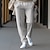 tanie Spodnie dresowe-Męskie Spodnie dresowe Uprawiający jogging Spodnie Plisowane spodnie Ściągana na sznurek Elastyczny pas Równina Komfort Oddychający Codzienny Święto Sport Moda Czarny Biały