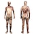 preiswerte Klassischer Horror-Totenkopf Zalgo-Monster Halloween Cosplay Kostüm Bodysuits Karnevalskostüm Ganzkörperanzug Cosplay Kinder Erwachsene Herren Jungen Karneval Maskerade Leistung Party Halloween Einfache