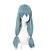 abordables Pelucas de anime-Peluca Azul de Anime para Halloween Cosplay Fiesta