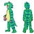 billiga Karnevalsdräkter-monster dinosaurie cosplay kostym kigurumi pyjamas jumpsuit onesies barn pojkar flickor kläder halloween prestanda fest karneval maskerad lätt halloween kostymer mardi gras