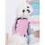 preiswerte Hundekleidung-Hunde Katzen Pullover Casual / sportlich Süß Casual Gehen Winter Hundekleidung Welpenkleidung Hunde-Outfits Warm Rosa Kostüm für Mädchen und Jungen Hund Polyester S M L XL