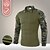 billige aktive t-shirts og tanks til mænd-herre vandre-t-shirt taktisk militær overfaldskampskjorte vintage grafisk t-shirt langærmet slim fit camo t-shirt med lynlås sweatshirt top udendørs hurtigtørrende letvægts åndbar svedtransporterende