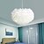 economico Luci Isola cucina-lampadario a sospensione a led lampadario bianco piuma di struzzo bouquet luce a sospensione romantico apparecchio di illuminazione montato per ristorante camera da letto catena regolabile 110-240v