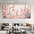 cheap Floral/Botanical Paintings-Handmade Oil Painting Canvas Wall Art Decor Original Flower Painting Abstract Floral Landscape Painting for Home Decor With Stretched Frame/Without Inner Frame Painting