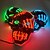 billiga Dekorativa ljus-halloween glödande mask led light up skelett piratmask halloween mask för festival cosplay halloween rekvisita karneval presenter