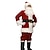 preiswerte Weihnachtskostüme-Santa Anzug Weihnachtsmann Weihnachtsmann kleiden Erwachsene Herren Cosplay-Kostüm Halloween Weihnachten Weihnachten Halloween Karneval Einfache Halloween-Kostüme