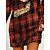 cheap Spring&amp;Autumn Dress-Women&#039;s Casual Dress Sweatshirt Dress Warm Fashion Mini Dress Crew Neck Outdoor Christmas Vacation Animal Geometric Print Loose Fit Burgundy S M L XL XXL